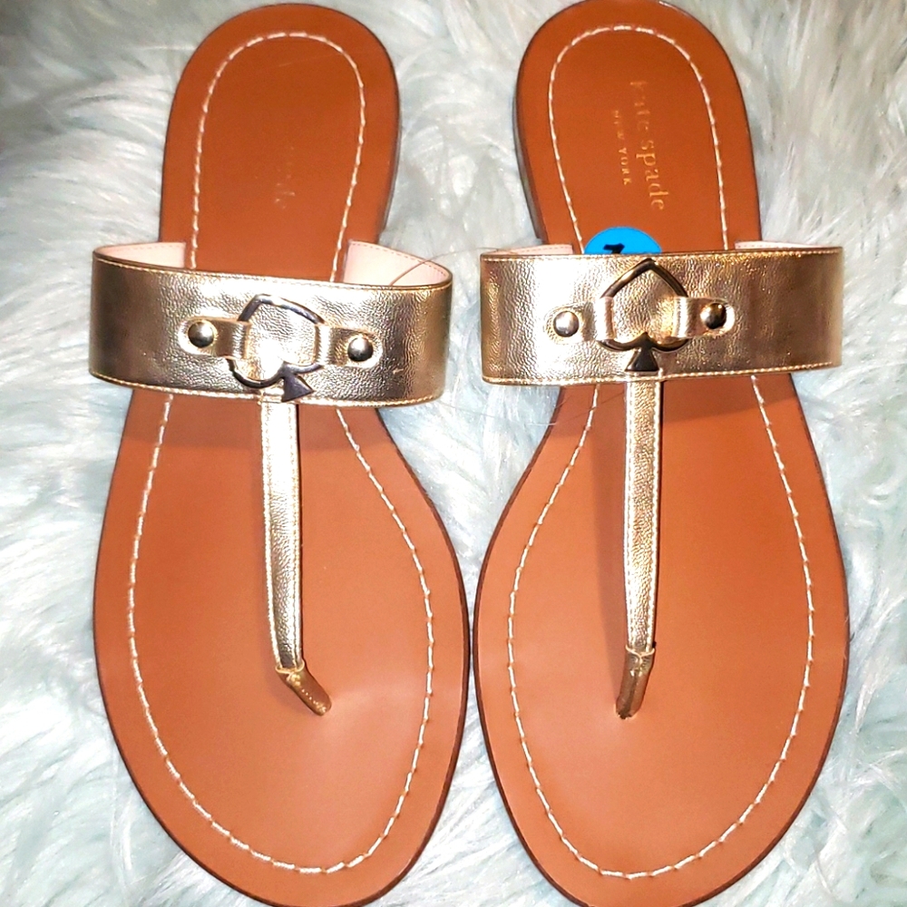 Kate Spade gold sandals